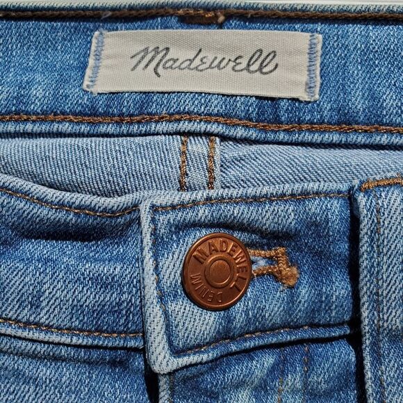 28 MADEWELL Distressed 9" High Rise Skinny Jeans - Picture 7 of 15